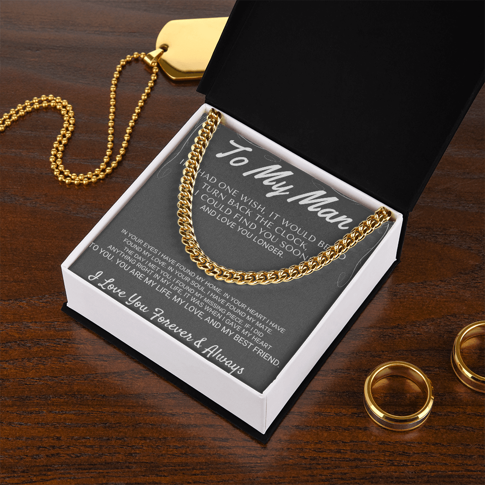 "To My Man" - My Missing Piece Cross Necklace