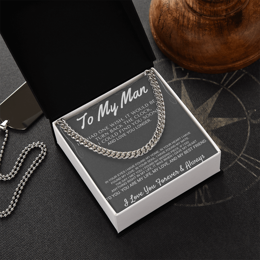 "To My Man" - My Missing Piece Cross Necklace