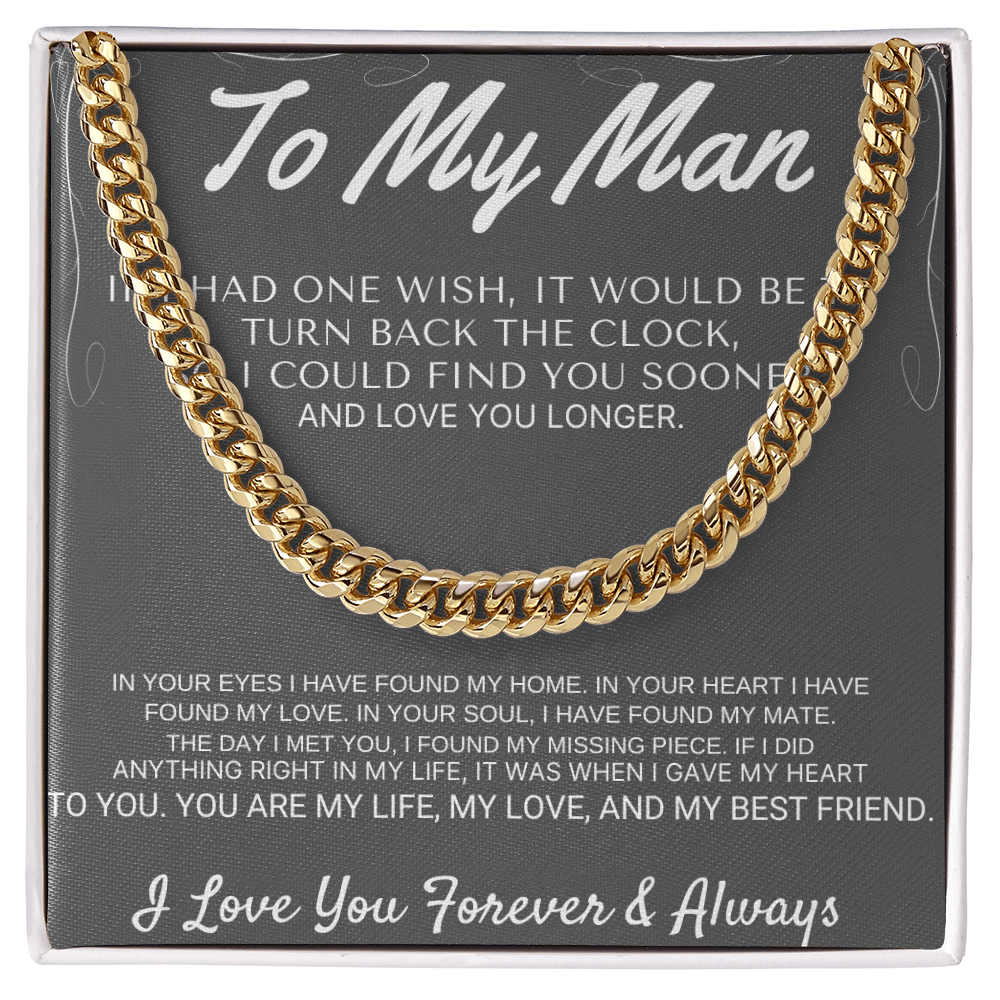 "To My Man" - My Missing Piece Cross Necklace