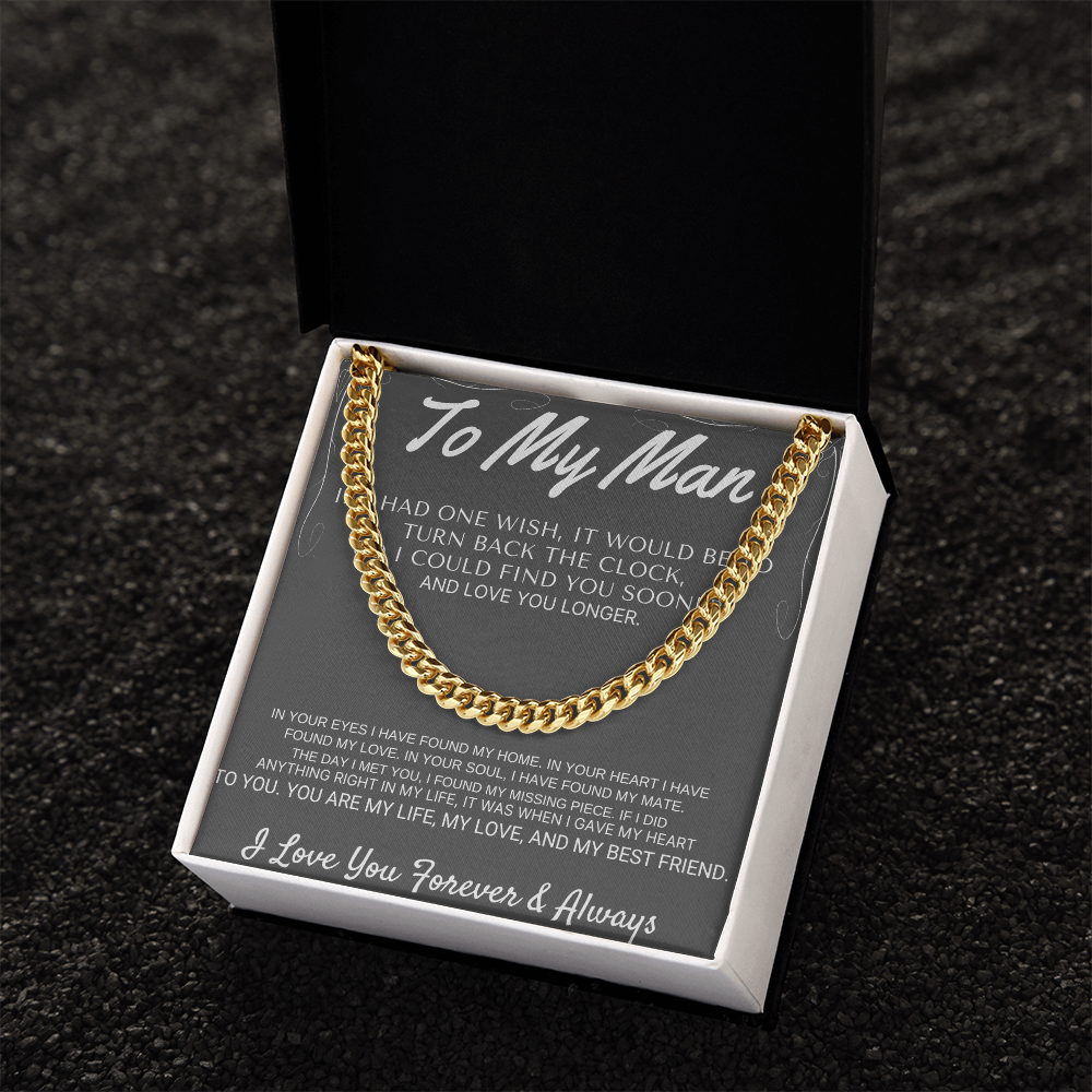 "To My Man" - My Missing Piece Cross Necklace