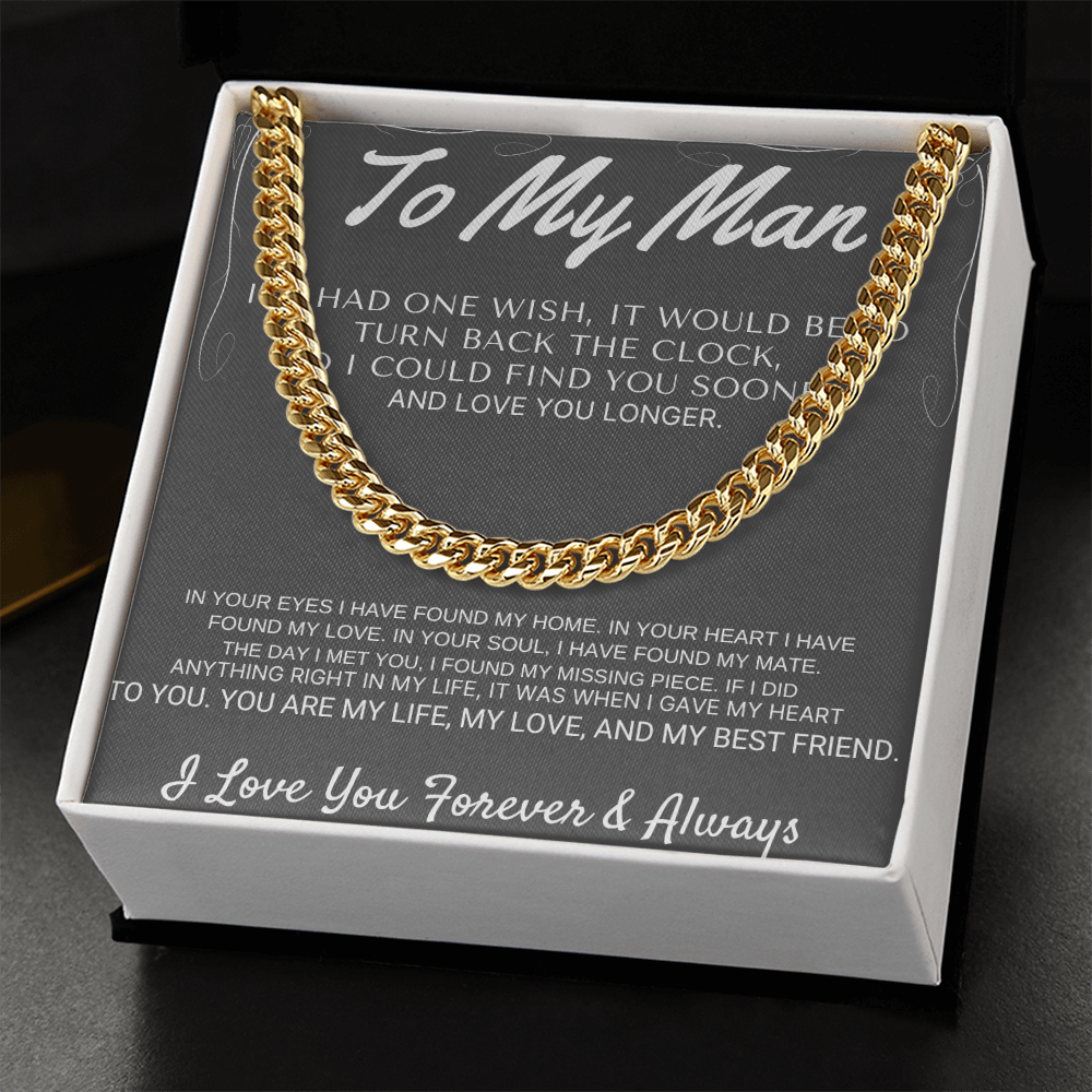 "To My Man" - My Missing Piece Cross Necklace