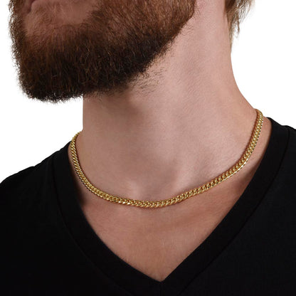 "To My Man" - Engraved Cross Necklace