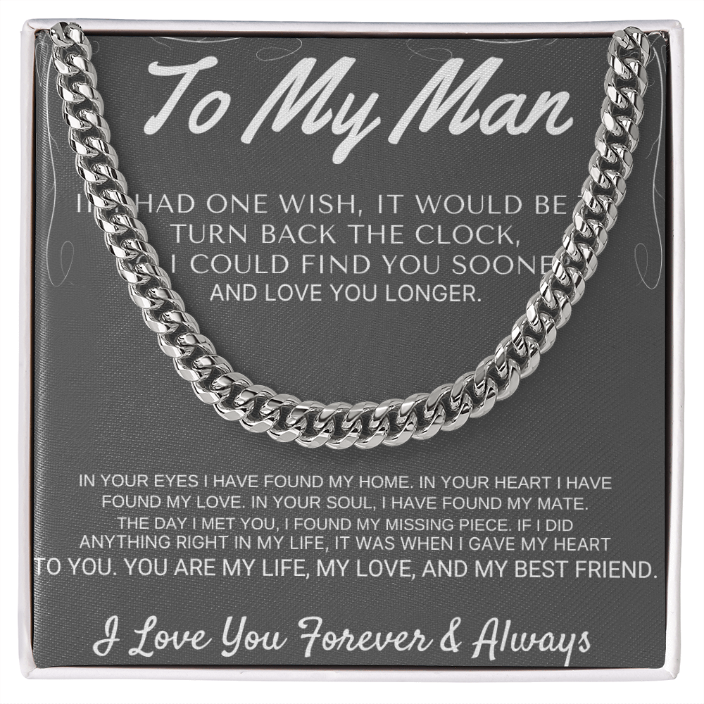 "To My Man" - My Missing Piece Cross Necklace