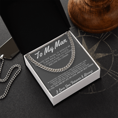 "To My Man" - My Missing Piece Cross Necklace