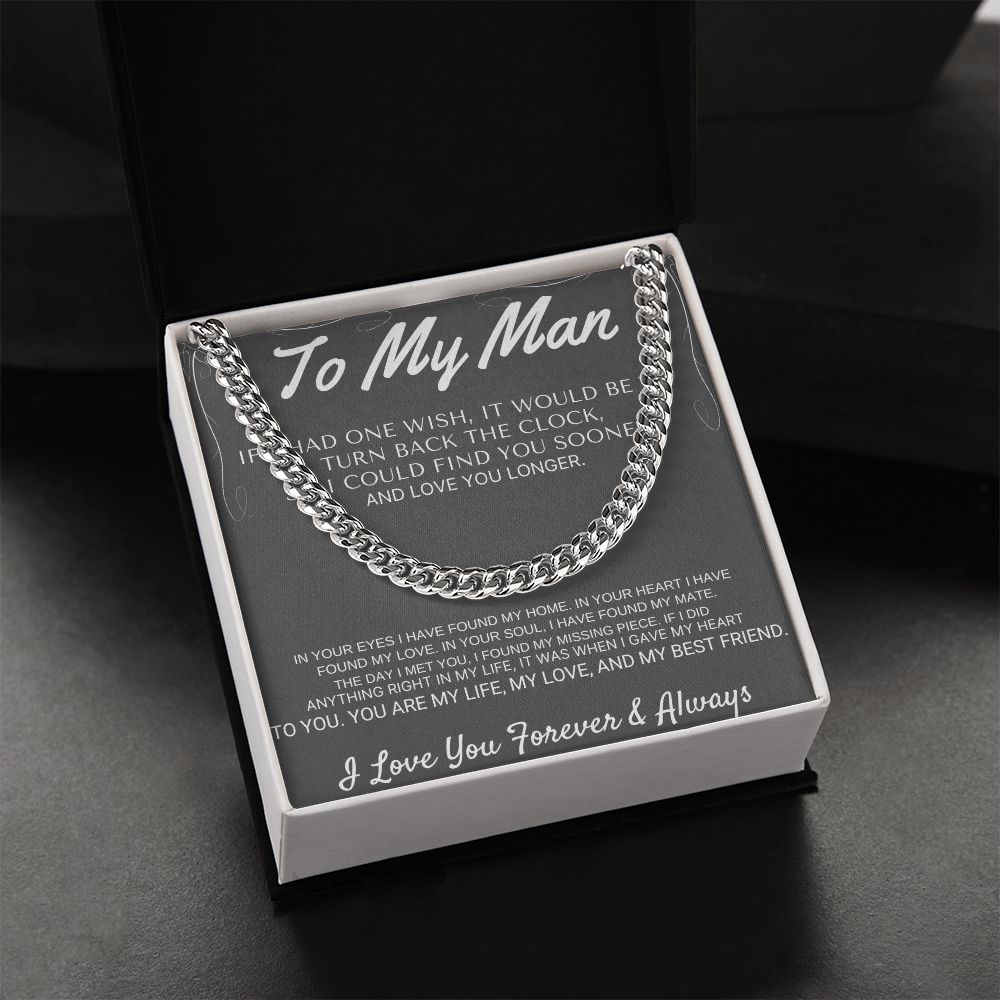 "To My Man" - My Missing Piece Cross Necklace