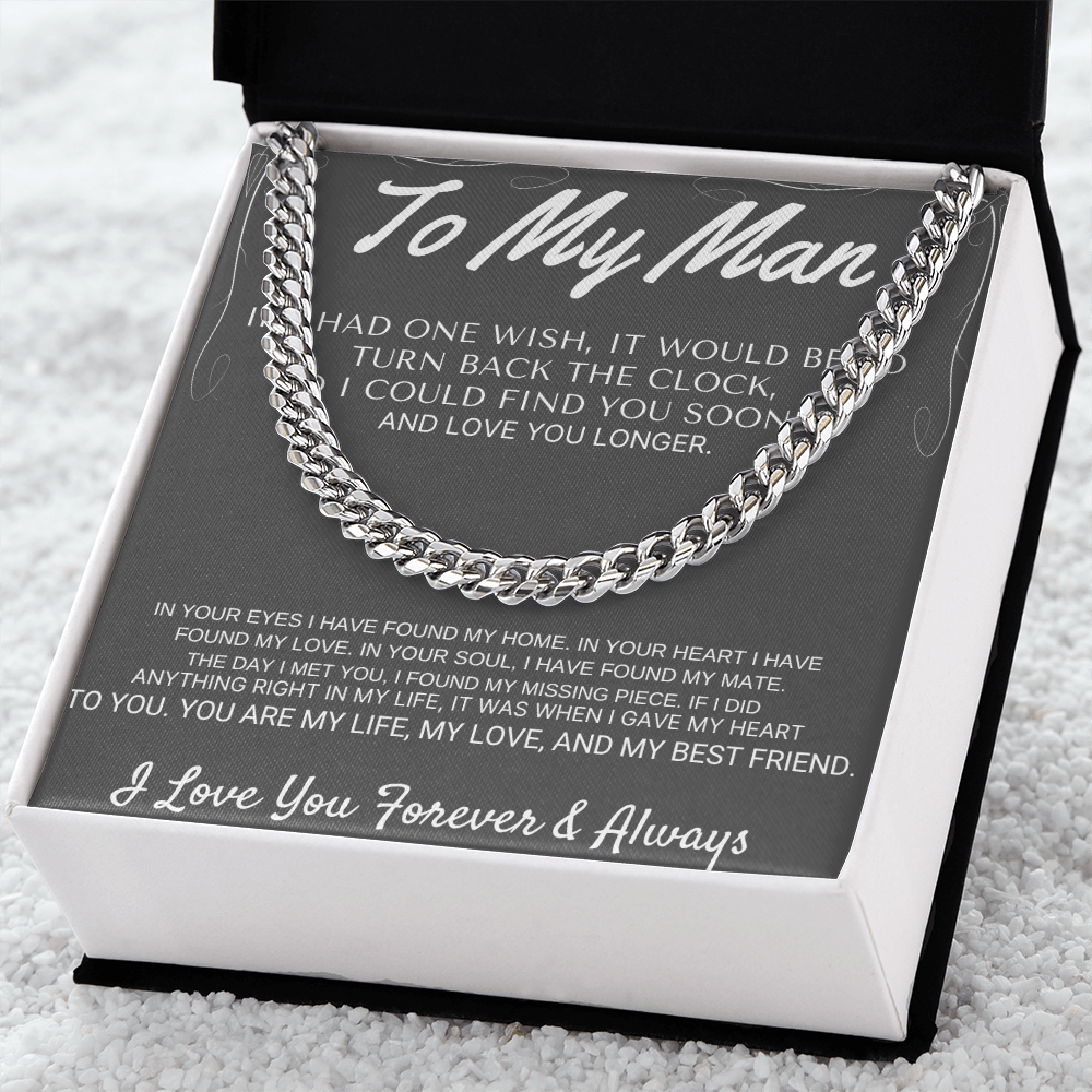 "To My Man" - My Missing Piece Cross Necklace