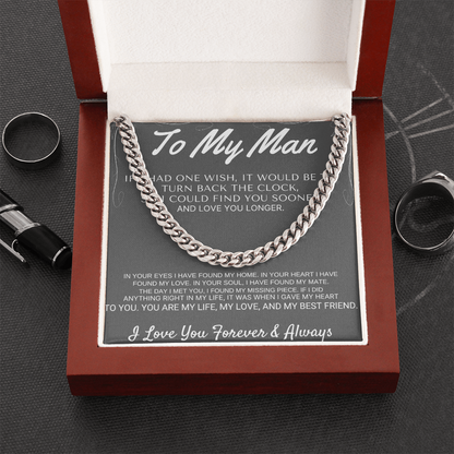 "To My Man" - My Missing Piece Cross Necklace