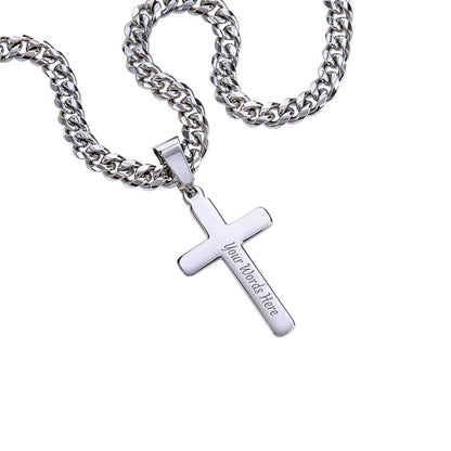 "To My Man" - Forever & Always Cross Necklace