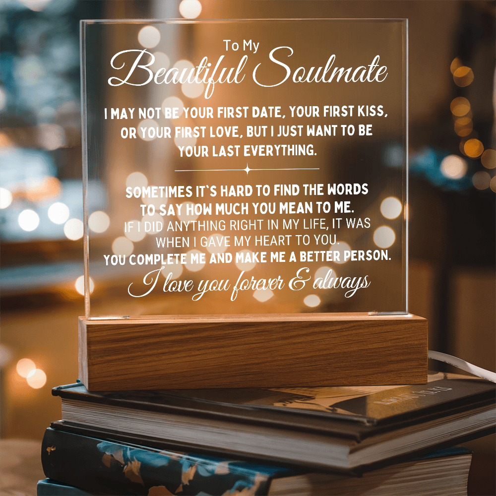 "To My Soulmate" - A Timeless Token of Love
