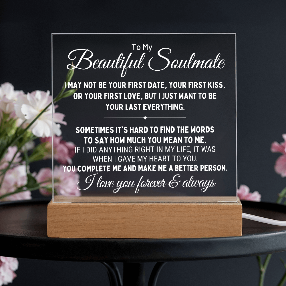 "To My Soulmate" - A Timeless Token of Love