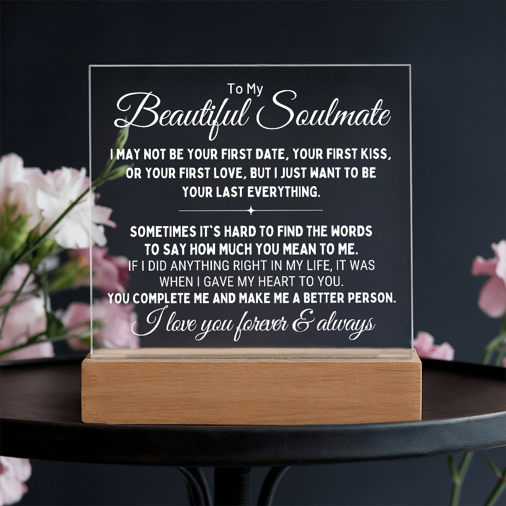 "To My Soulmate" - A Timeless Token of Love